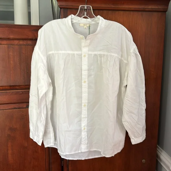 NWT AE77 American Eagle Premium Button Down Blouse - Picture 4 of 12